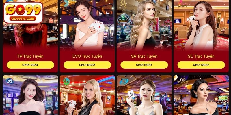 Các nhà cung cấp Casino uy tín đang có mặt tại GO99