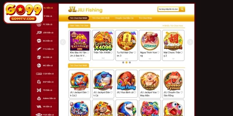 Các sảnh game bắn cá chất lượng tại GO99