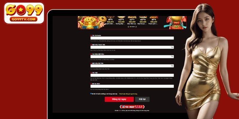 Các yêu cầu cụ thể để đăng ký tài khoản GO99