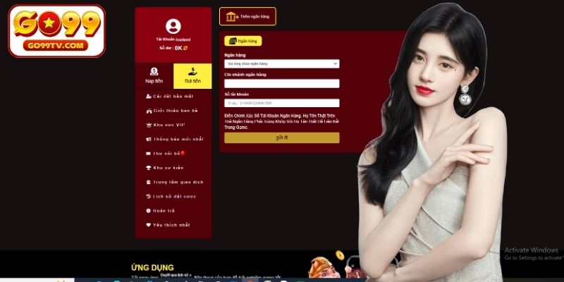 Hướng dẫn chi tiết quy trình rút tiền GO99 từ A-Z